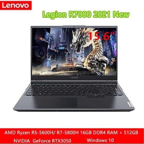 Lenovo Legion R7000 Gaming Laptop 15.6 "FHD IPS AMD Ryzen R5-5600H/ R7-5800H High Refresh Rate IPS Full Screen Windows10