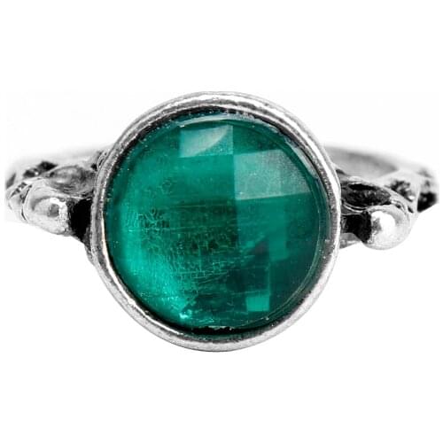 MQCHUN Vintage Green Crystal Stone Pirates Of The Caribbean Ring Captain Jack Sparrow Death Finches Skull Rings -25