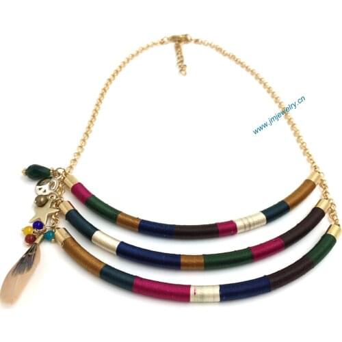 2016 new fashion jewelry handmade necklace wholesale Boho style collier femme statement Necklace