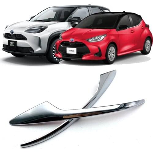 Car Rearview Side Mirror Trim For 2020 2021 Toyota Yaris Exterior Accessories ABS Chrome