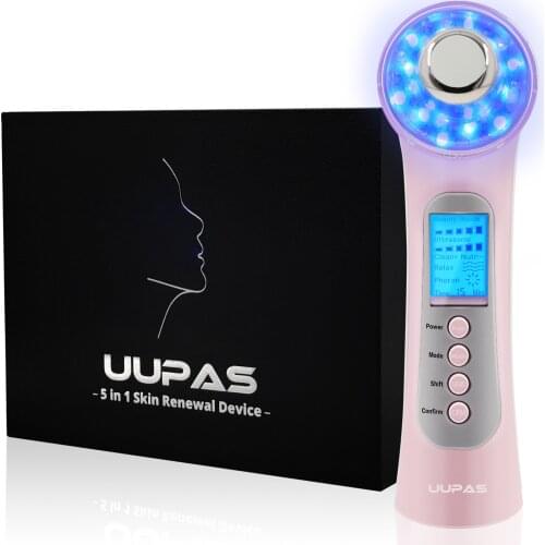 Beauty 5IN1 RF Frequency Home Use Device Skin Tightening Therapy Wand Ultrasonic Ion Photon Led Red Light Machine Anti Aging