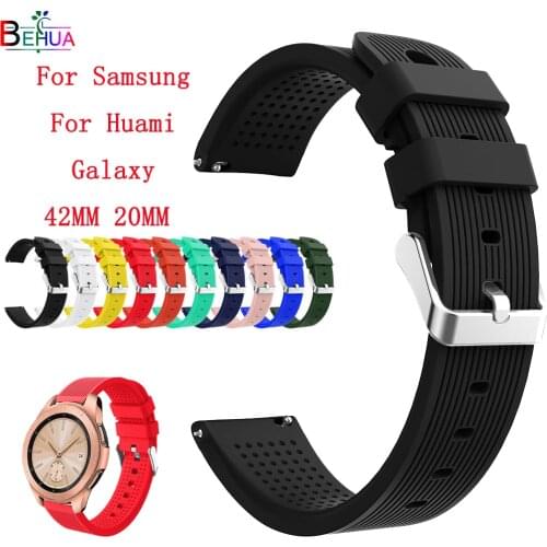 42mm band For Samsung Gear Sport / Gear S2 classic For Huami Amazfit Bip Youth Watch For Huawei watch 2 / watch 2 pro 20mm strap