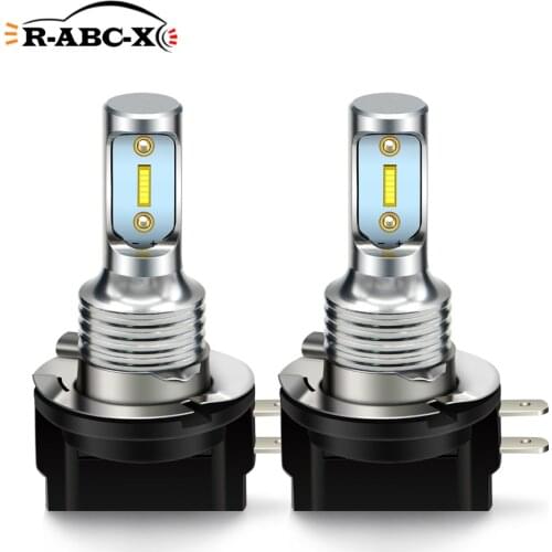 RUIANDSION 2Pcs H11B H8B CSP 1600Lm Car Fog Light Motor Vehicle DRL LED Bulb 10V-30V 12V 24V For KIA Ford Hyundai Elantra 6000K