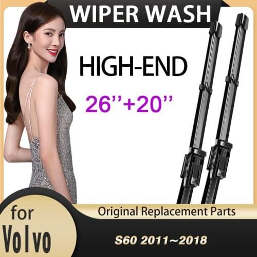 For Volvo S60 2011~2018 Front Windscreen Windshield Wipers Car Wiper Blade Car Accessories 2012 2013 2014 2015 2016 2017