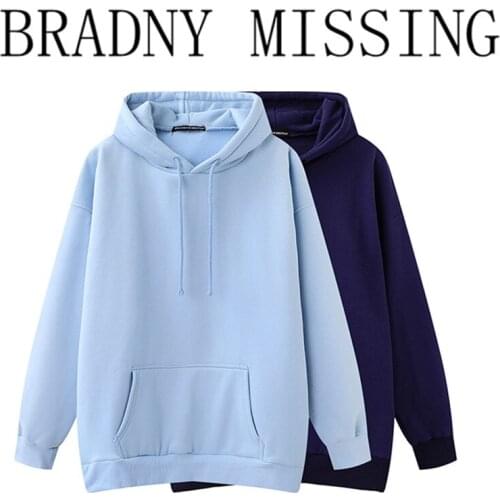 Oversize Girls Soft Cotton Hoodies 2021 Spring Fashion Ladies Fleece Pullovers Vintage Women Casual Solid Color Outerwear