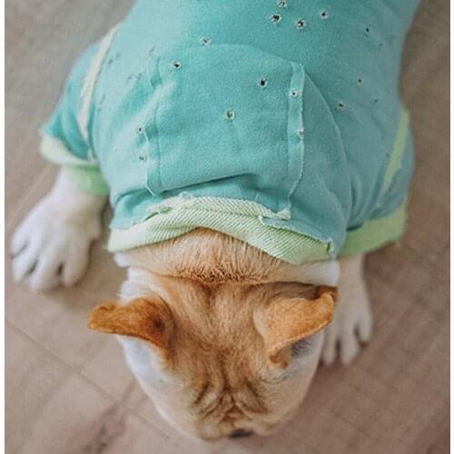 [MPK Dog Hoodies] "Holey Hoodie" Cool Dog Clothes, French Bulldog Sweater, Hoodies for Frenchies