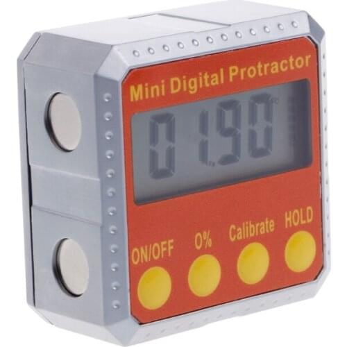 1 PC 360 Degree Digital Protractor Inclinometer Electronic Level Box Magnetic Angle Gauge