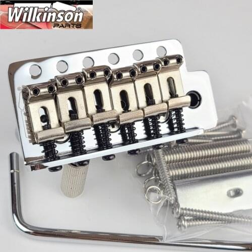 New Wilkinson Vintage Type ST Electric Guitar Tremolo System Bridge WOV01 Chrome Silver