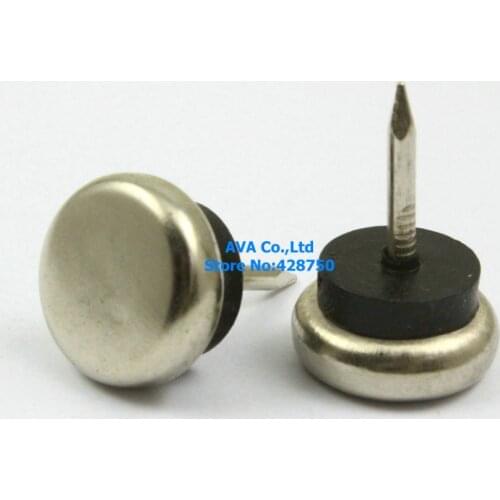 16 Pieces 20mm Metal Chair Feet Nail Glide Nail Furniture Feet Bottom Protect