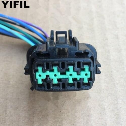 2/4/10pcs/lot 8 Pin/Way Female Headlight Lamp Connector Plug With Pigtail For Nissan Sylphy Teana Qashqai X-TRAIL 6185-1177