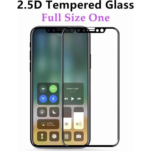 2.5D Tempered Glass For Apple iPhone X Screen Protector Full Cover Toughened protective film 10 Pcs/Lot