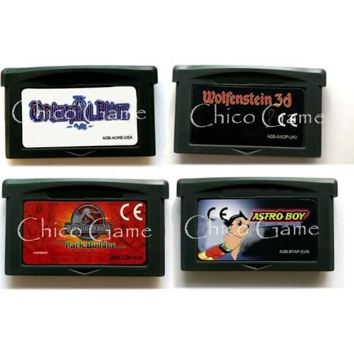 32 Bit High Quality for Oriental Blue Astro Boy Jurassi Park 3 Wolfenstein 3D Video Game Cartridge EUR Version Game Card