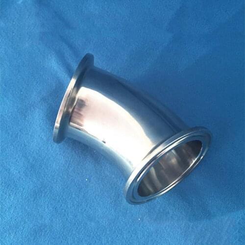 4" Tri Clamp x 108mm Pipe OD SUS 304 Stainless Steel 45 Degree Elbow Sanitary Fitting Home Brew Beer Wine