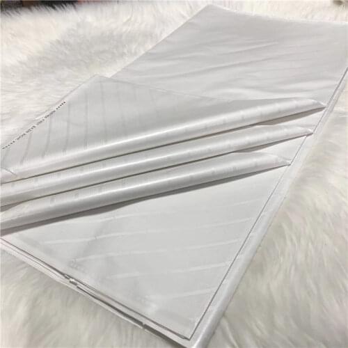 Black And White Silk Satin Material High Quality African Lace Soft Silk Fabric For Women Party Dress 4+2Yard