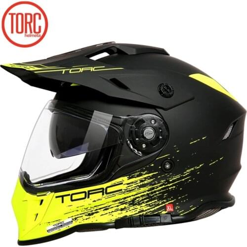 Free shipping 1pcs TORC Full Face DOT ECE Flip Up Racing Off-Road Capacete Dual Visor Modular Moto Helmets Motorcycle Helmet