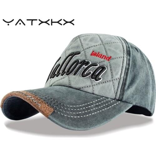 [YaTxKx] Retro Snapback Baseball Caps For Men Bone Washed Trucker Casual Outdoor Hats For Women Gorras Tone кепка женская