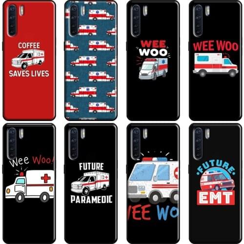 EMT EMS Ambulance Case For OPPO Reno 2 Z 4 Pro A5 A9 A31 A53 2020 A1K A3S A5S A15 A52 A72 A83 F5 F7 Cover