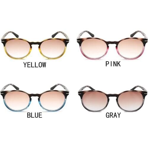 MGHBHS Fashion Gradually Changes Color Reading Glasses Mens Color Sun Reading Glasses Womens Progressive Sunshade Mirror