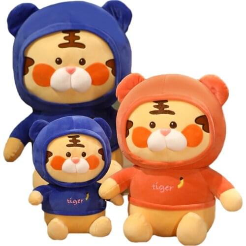 Kawaii plush tiger toy stuffed soft animals cartoon tiger soft doll kids toys birthday Christmas gift for children
