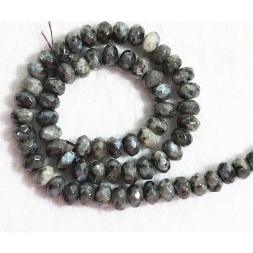 Fashion labradorite natural stone 5*8mm new rondelle faceted wholesale retail loose beads diy Jewelry 15"B785