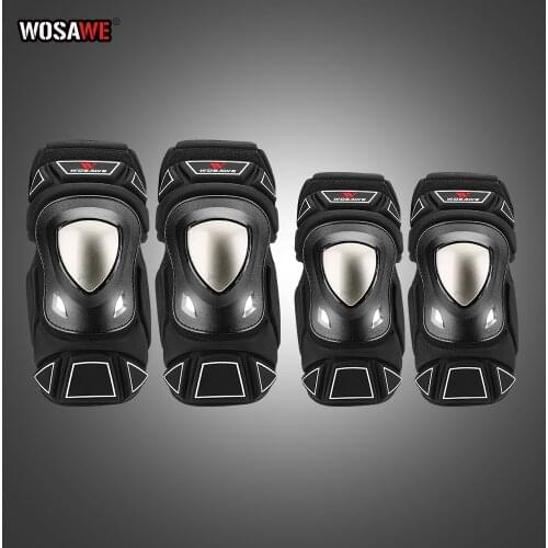 WOSAWE Motorcycle Knee Elbow guard Motocross Knee Protection Motorbike Protective Guard Gear Knee Protector MTB Knee Elbow Pads
