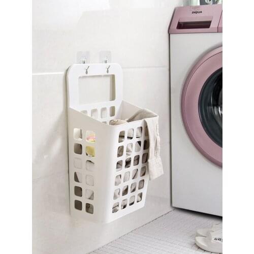 Bathroom wall mounted household dirty clothes basket storage basket plastic storage basket laundry basket dirty clothes basket