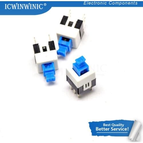 New 20piece 7X7mm 7*7mm 6Pin Push Tactile Switch Self lock /Off button Latching switch Wholesale Electronic
