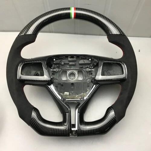 New Refit Carbon fiber Leather steering wheel For Maserati Levante Quattroporte Ghibli 2013 2014 2015 2016 2017 2018 2019 2020