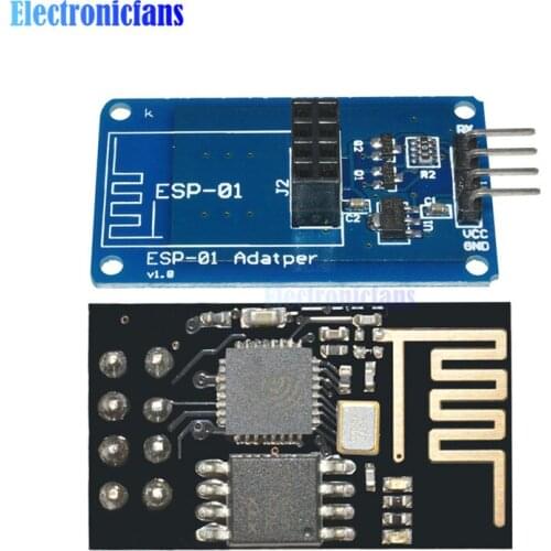ESP8266 ESP-01 ESP01 Serial Wireless WIFI Module Transceiver Receiver Adapter Board 3.3V 5V For Arduino Raspberry Pi UNO R3 One