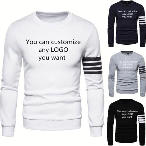 Casual Trend Spring Autumn Mens pullover Can Custom LOGO Printing Splicing Mens hoodie High Quality Cotton Mens hoodie