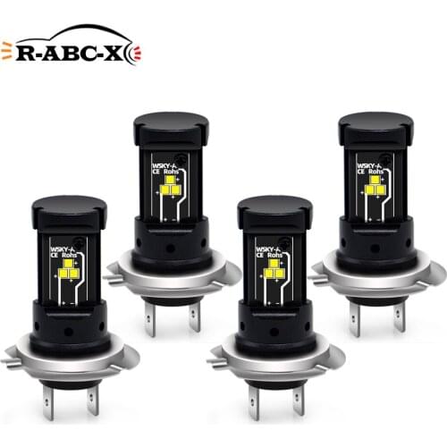 RUIANDSION Wholesale 4Pcs Canbus H7 H11 H8 CSP LED Lights 1000Lm 6000K White Car Fog Light Auto Driving Lamp DRL 10V-30V 12V 24V