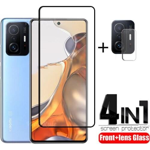Full Cover Glass For Xiaomi Mi 11i Glass For Mi 11i Protective Glass Full Glue Screen Protector For Mi 11i Camera Lens Protector