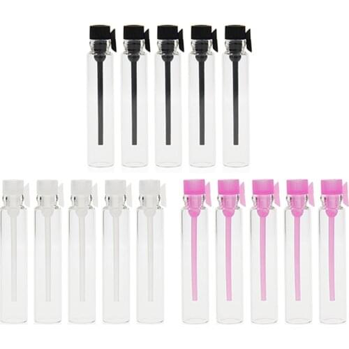 15pcs/lot 2ML Mini Glass Perfume Small Sample Vials Bottle Empty Laboratory Liquid Fragrance Test Tube Trial Bottles #246899