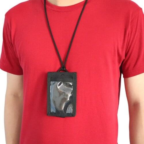 Vertical horizontal name badge holders lightweight badge holder around neck Running bags