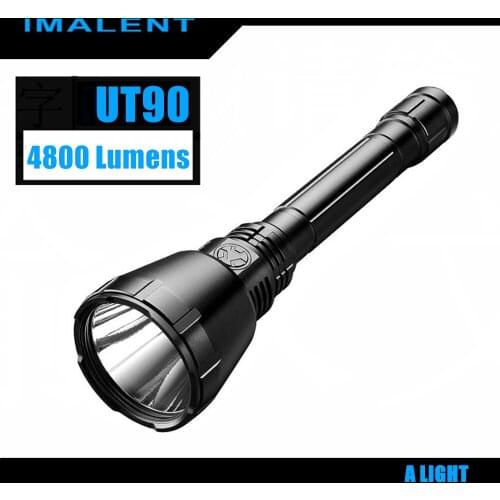 IMALENT UT90 LED Tactical Flashlight Self Defense Camping Outdoor Lighting 4800LM Weapon Powerful Flashlight Lantern For Hunting