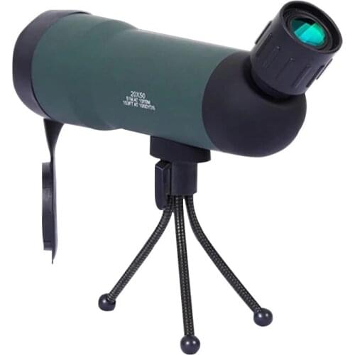 HD Waterproof Monocular Telescope 20x50 Optic Lens Prism Spotting Scope With Compass Birdwatching Hunting Monoculars Spyglass