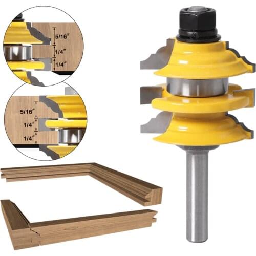 1Pcs 8mm Engraving Machine Milling Cutter Cabinet Knife Glass Doors And Windows Router Bit Cone Tenon Woodwork Cutter