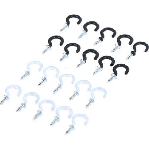 10Pcs Mug Shouldered Hanger Cup Hooks Heavy Duty Screw-In Ceiling no rust Hooks Cup DIY Hooks accessories for home hotel