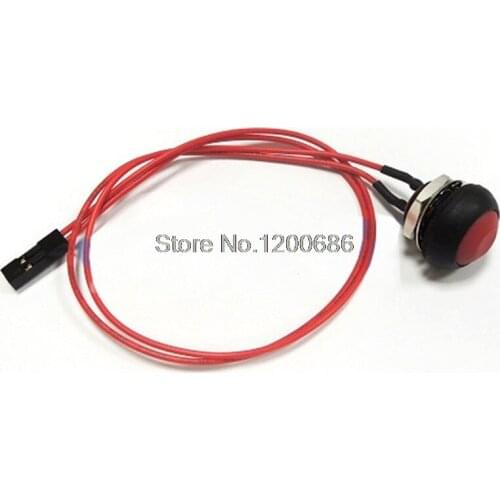 10CM 12MM 125V 3A Small waterproof self-reset Momentarybutton PBS-33B DS-333 dupont Pushbutton Switch wire harness
