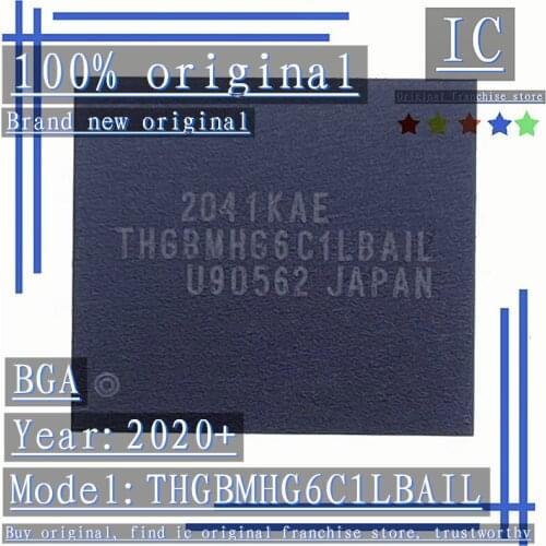 2020+100% Brand new original 1PCS-10PCS THGBMHG6C1LBAIL BGA EMMC Memory chip