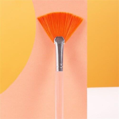 3pcs Practical Facial Brushes Fan Makeup Brushes Soft Portable Mask Brushes Cosmetic Tools for Women Ladies Girls