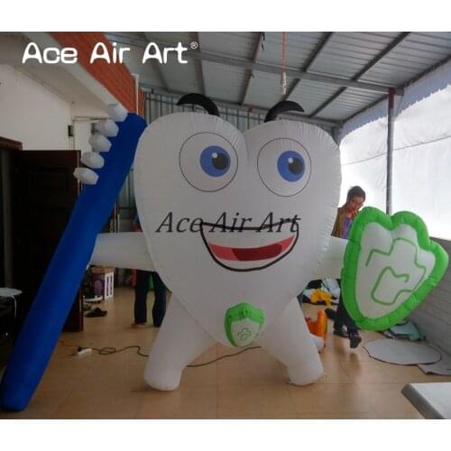 4 m W x 2.4 m Tall cheap inflatable tooth, dental insurance, implants ,health,pop up Props for American dental clinic promotion