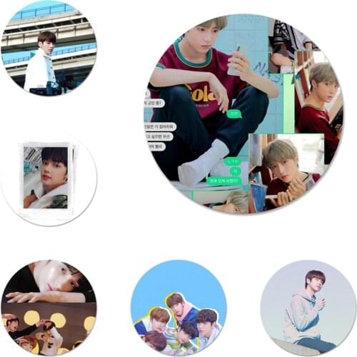 58mm Gentle and warm hearted handsome boy TXT Icons Pins Badge Decoration Brooches Metal Badges For Backpack Decoration