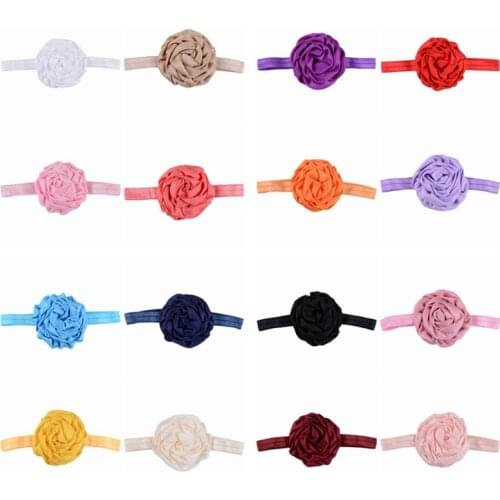 6pcs/lot Fashion Newborn Infant Flower Elastic Headband Handmade Floral Hairband Baby Girls Headwear Kids Clothing Accessories