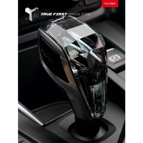 Car Accessories Crystal Gear Shift Knob and Multimedia Knob and Start-stop Button Set For BMW i8 I12 I15 2014-2020