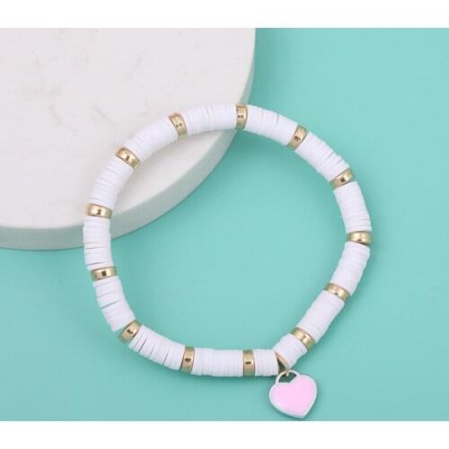 Multicolor Heart Charms Bracelets Charms Bohemian On Hand Handmade Color Beads Bracelets For Women Couple Girl Gift Accessories