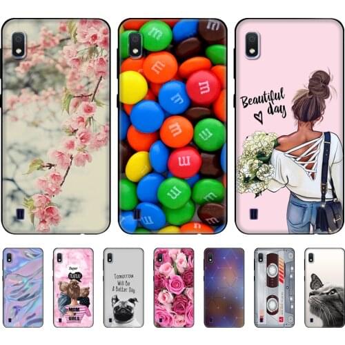 For Samsung A10 Case Soft Silicon Back Cover Phone Case For Samsung Galaxy A10 GalaxyA10 A 10 SM-A105F A105 A105F black tpu case