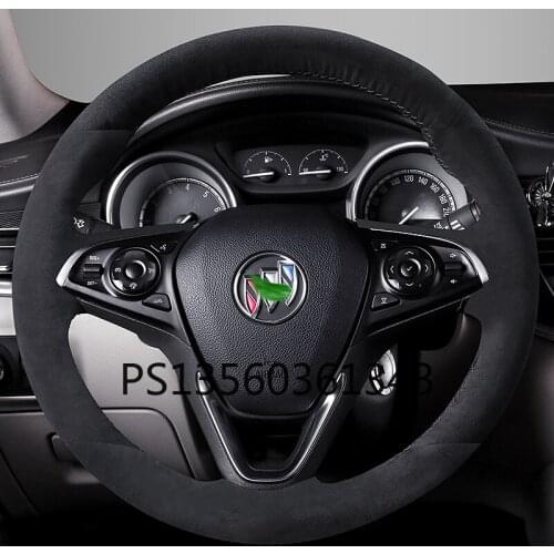 Suitable for Buick Envision Regal Lacrosse Verano Exterior Excelle Encore GX Hand-stitched leather steering wheel cover