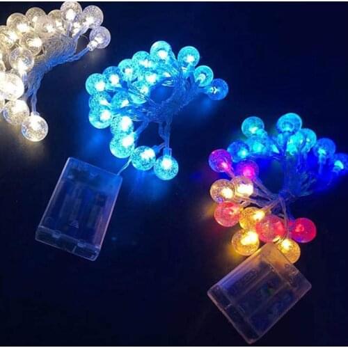 Gypsophila Bubble Ball Led Fairy String Lights Garland Christmas Lights Decoration for Home Outdoor Navidad Garden Decor Wedding