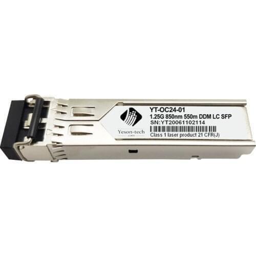 J4858A HPE Transceiver Compatible 1000BASE-SX SFP 850nm 550m DOM LC MMF Transceiver Module for hpe optical transceiver Switch